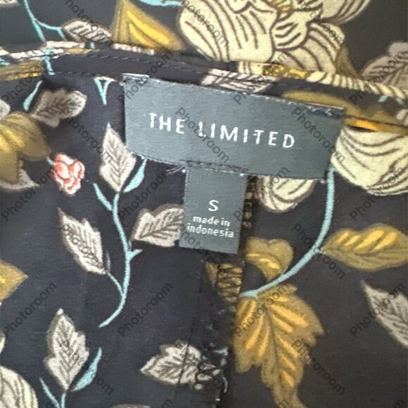 The Limited Small Multicolor Floral Long Sleeve Peplum Blouse - Picture 4 of 5